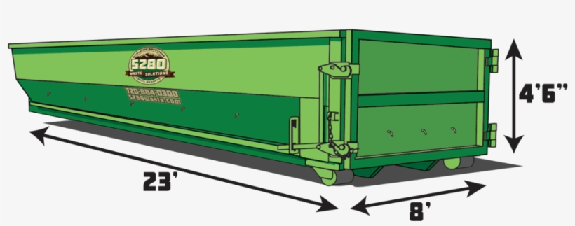 20 Yard Roll Off Dumpster Rental In Denver, Co - 30 Yard Dumpster, transparent png #9580601