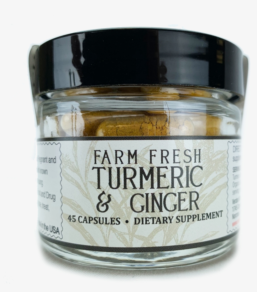 Farm Fresh Turmeric & Ginger Capsules - Cosmetics, transparent png #9581362