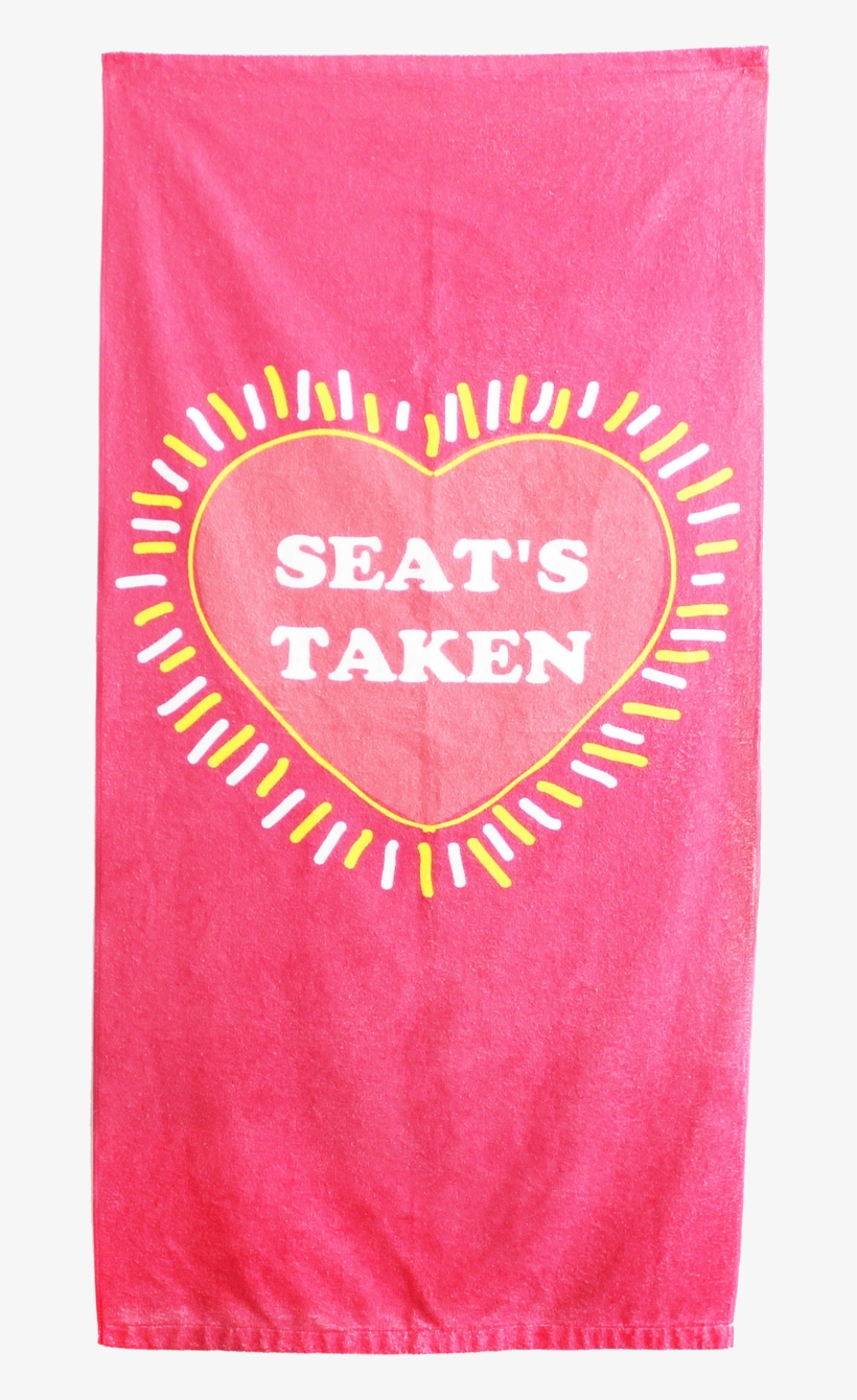 Seats Taken Beach Towel - Carmine, transparent png #9581712