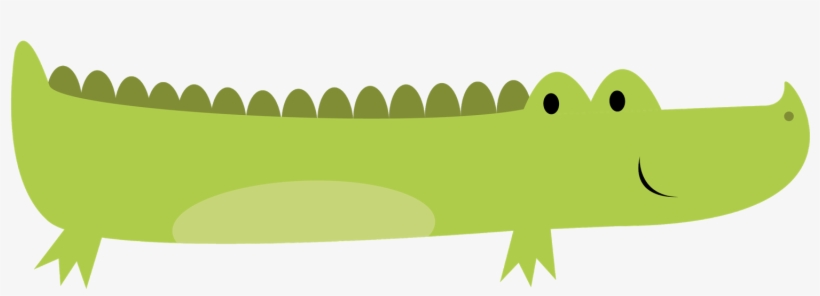 Crocodile Silhouette Clip Art - Baby Crocodile Clipart, transparent png #9581791