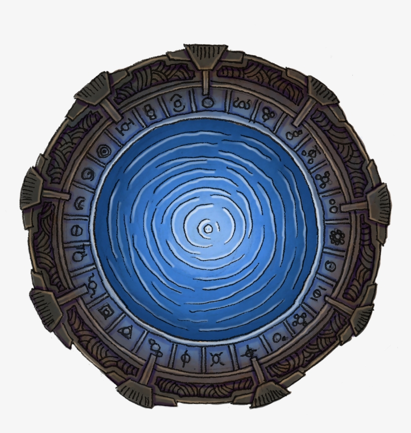 Stargate Blue - Circle, transparent png #9581887