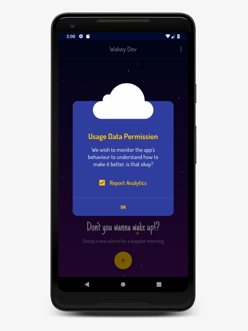 Wakey's Analytics Opt-out Dialog - Iphone, transparent png #9581985