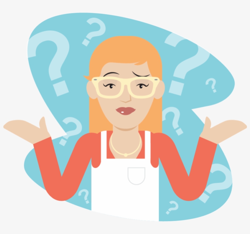 So Maybe It's Time To Consider Doing Things In Reverse - Confused Girl Cartoon Png, transparent png #9584084