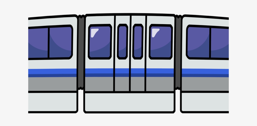 Railroad Tracks Clipart Train Track - Monorail Clipart, transparent png #9584409