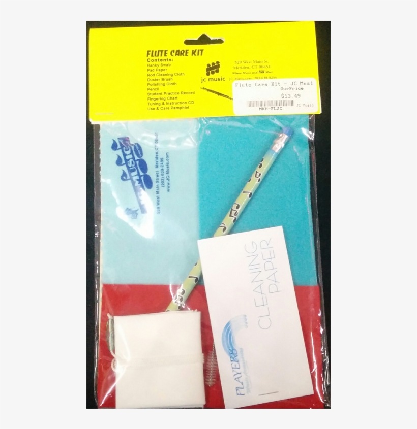 Flute Care Kit - Paper, transparent png #9584961