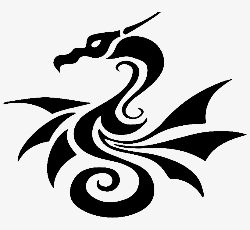 Tribal Dragon Clip Art, transparent png #9585262