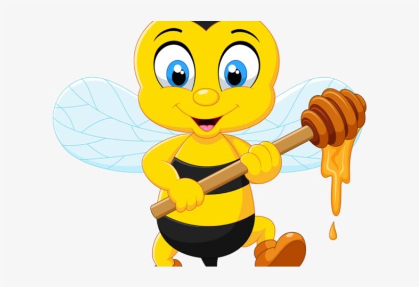 Bee Clipart King - Transparent Honey Bee Cartoon, transparent png #9585500