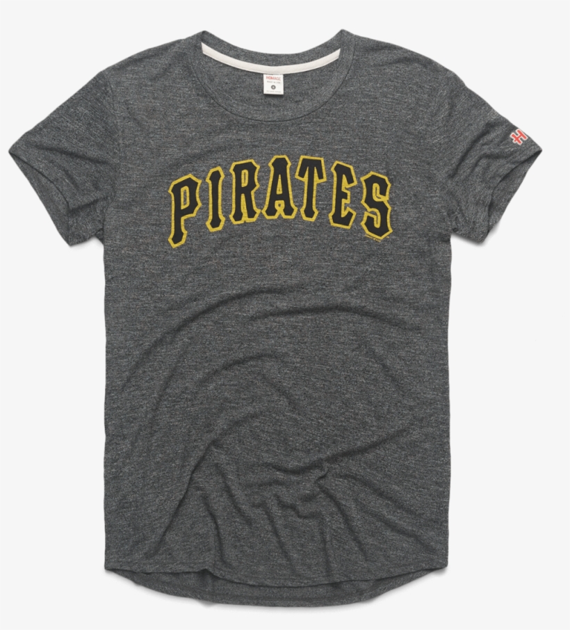 Women's Pittsburgh Pirates Arch Easy Tee - Active Shirt, transparent png #9585541