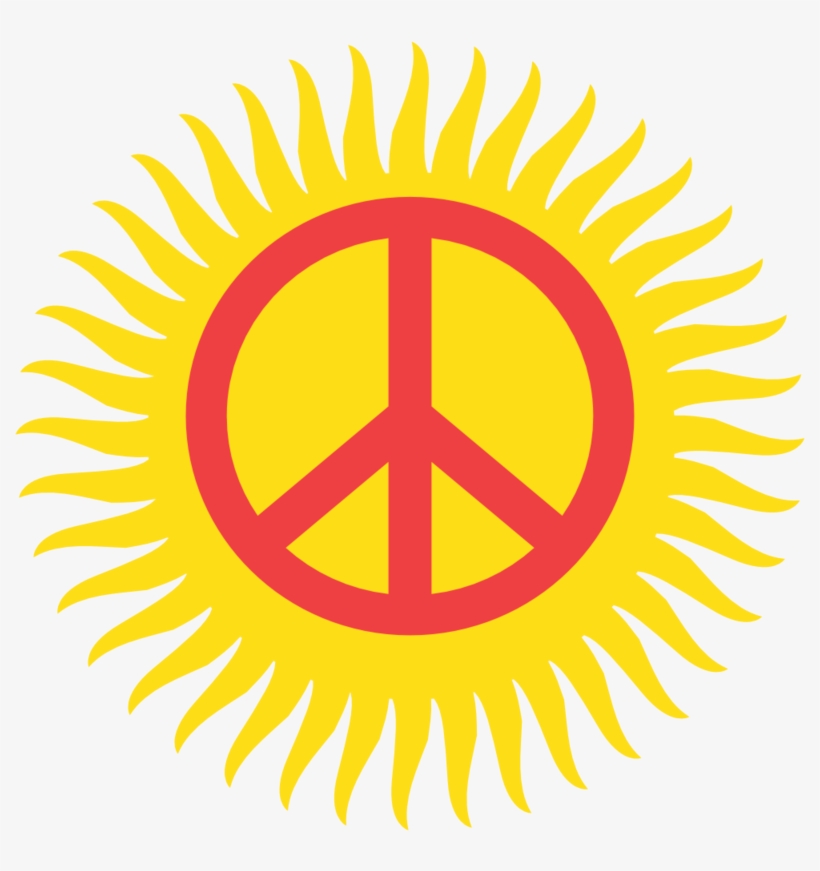 Peace Symbol Png, Download Png Image With Transparent - National Symbols Of Kyrgyzstan, transparent png #9586657