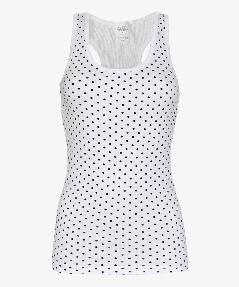 Urban Classics "polka Dot" Girly Tank Top - Shirt, transparent png #9586982