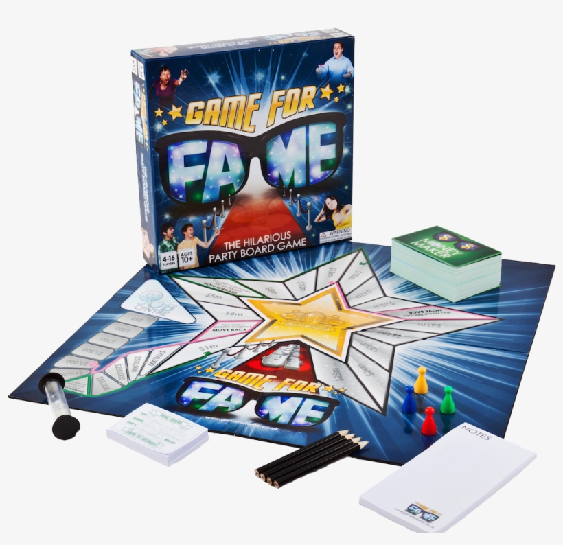 Party Board Game - Fame Game Board Game, transparent png #9587141