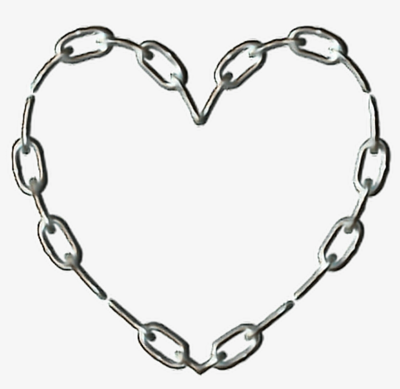 #heart #chain #goth #aesthetic #freetoedit - Heart Png, transparent png #9587222