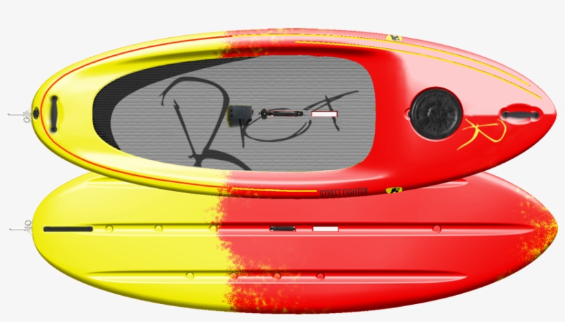 Streetfighter Plastic - Red Yellow - Sea Kayak, transparent png #9587924