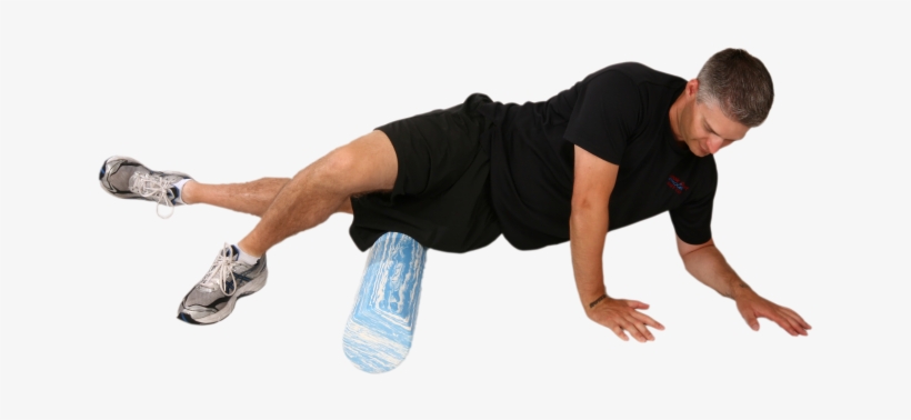 Foam Roller Clipart Png - Quad Foam Roller Stretch, transparent png #9587928