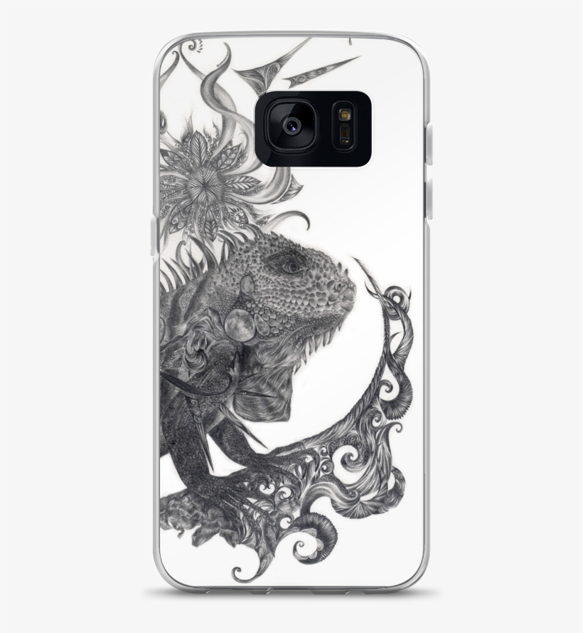 Iguana Samsung Phone Case - Cartoon, transparent png #9588409