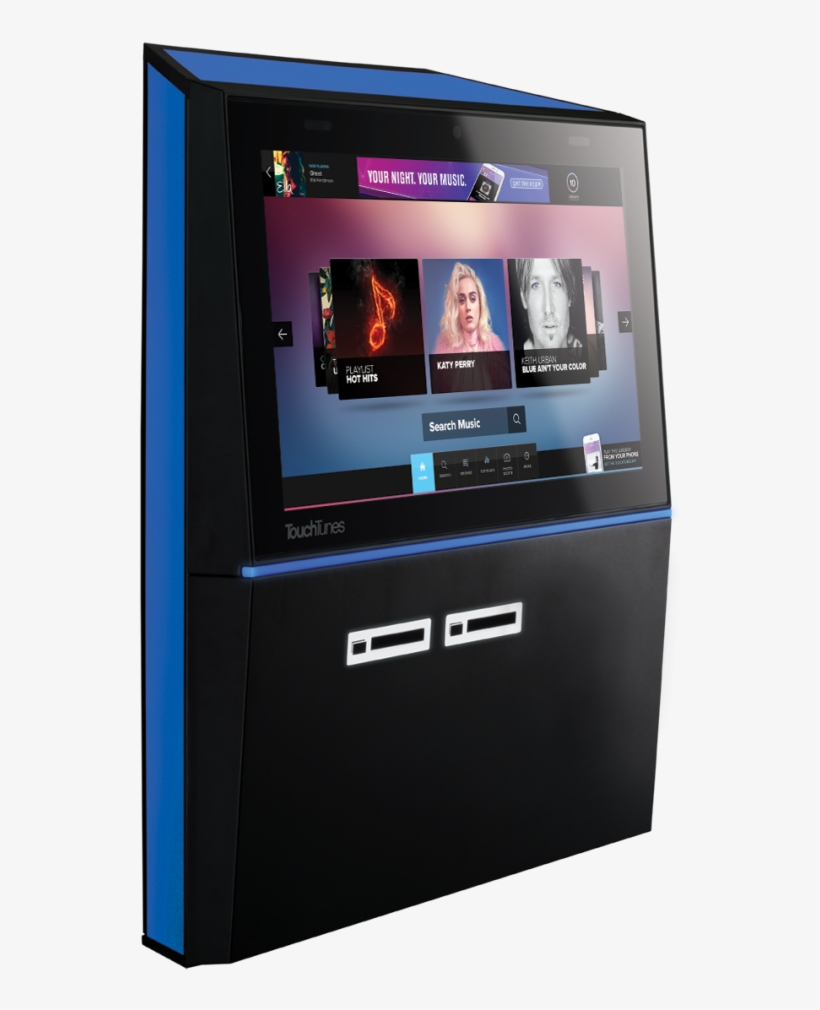 The Playdium Is The Smaller Of Touchtunes' Two Wall - Electronics, transparent png #9588525