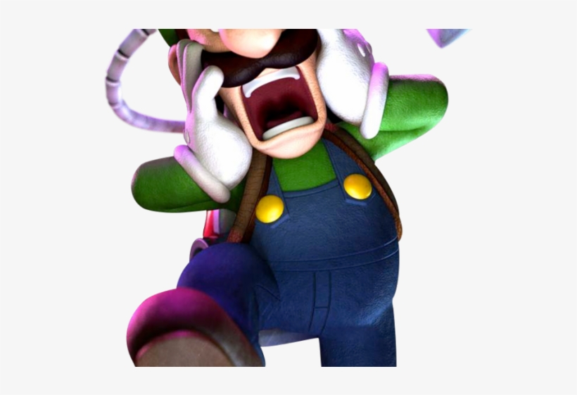 Original - Luigi Scared Luigi's Mansion, transparent png #9588708