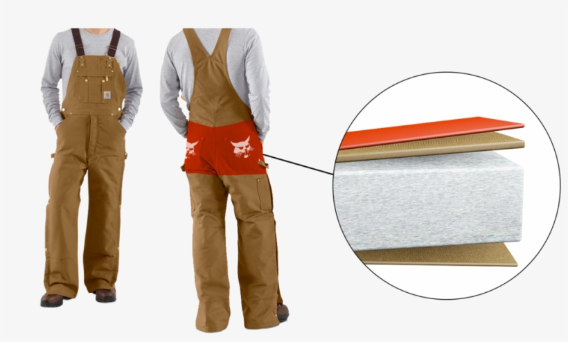 Cushionedpantsfinal - Carhartt Overalls, transparent png #9590097