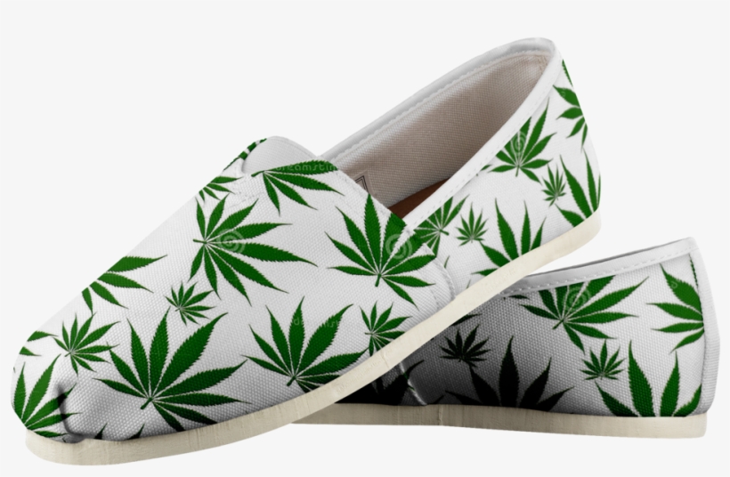 Customized Weed Design Print Casual Shoes, Women's, - Slip-on Shoe, transparent png #9590198