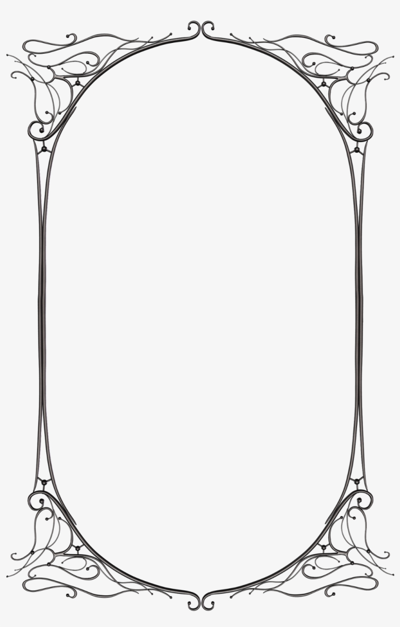 #frame #framit #gothic #border #rustic #black #elegant - Black Fantasy Border Transparent, transparent png #9590661