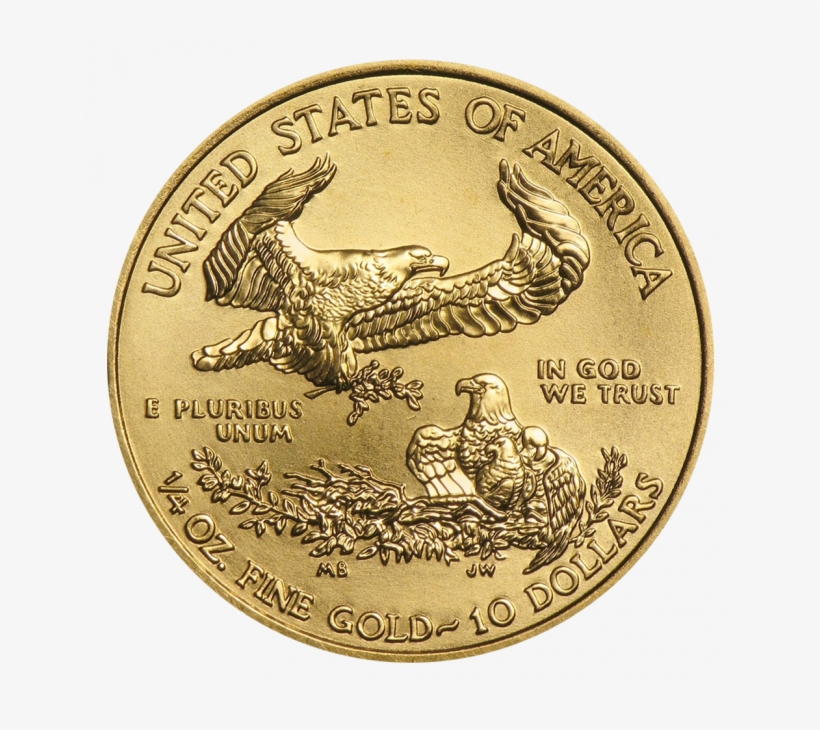 1/4 Oz American Eagle Gold Coin Front - United States Marine Corps Bicentennial 1975, transparent png #9590696