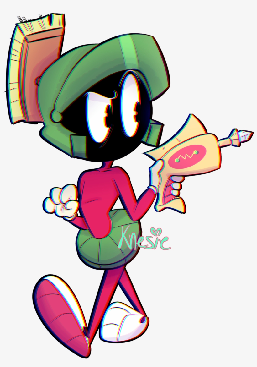 Marvin The Martian Looney Tunes - Marvin The Martian Fan Art, transparent png #9591887
