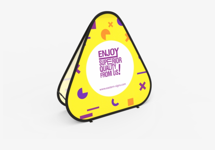 Triangle Pop Up A Frame Banner, transparent png #9592371