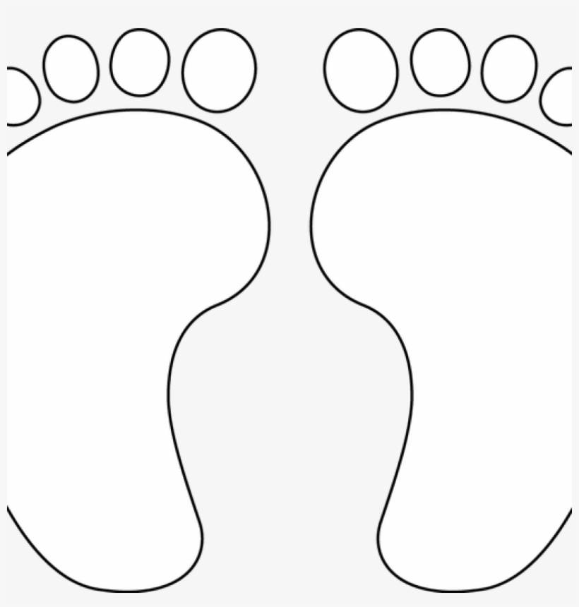 Baby Feet Outline Ba Feet Outline Best Photos Of Printable, transparent png #9592375