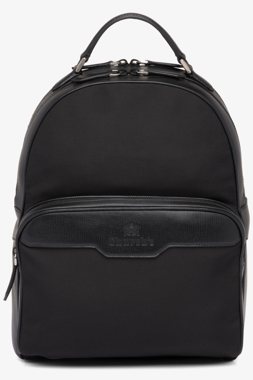 Waterford St James Leather Tech Backpack Black Church's - Best Luxury Men's Backpacks, transparent png #9592932