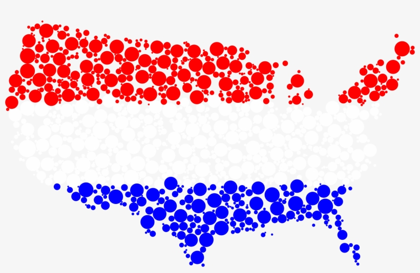 This Free Icons Png Design Of United States Flag Map, transparent png #9593382