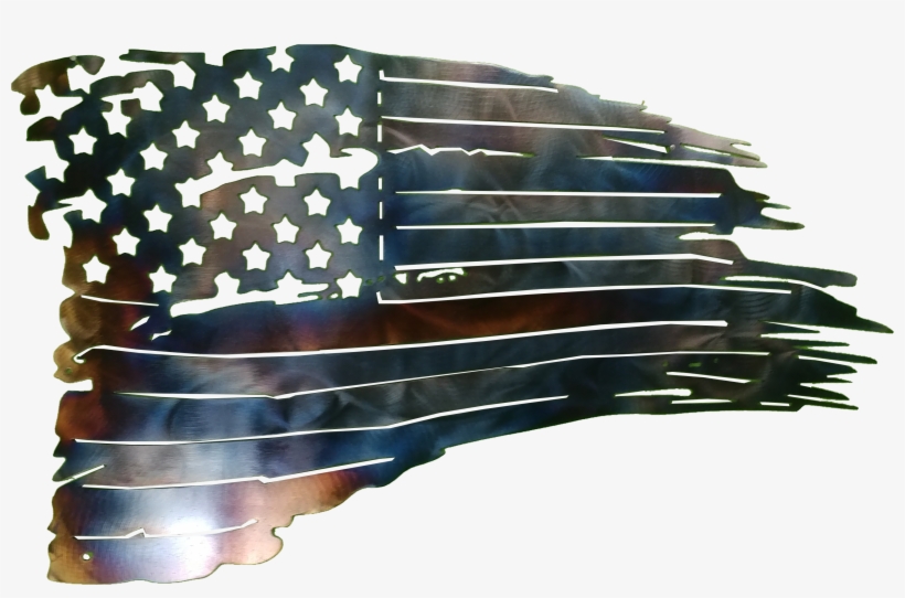 United Of Metal States Flag Cutting The Clipart - Flag Of The United States, transparent png #9593469