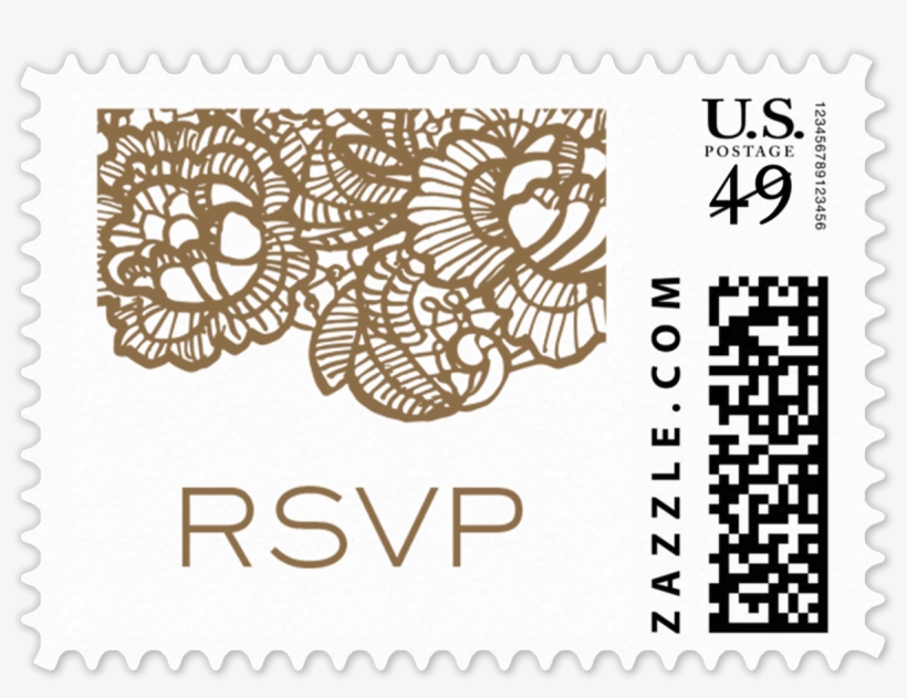 Lace Stamp - Valentines Day Mail Stamp, transparent png #9593574