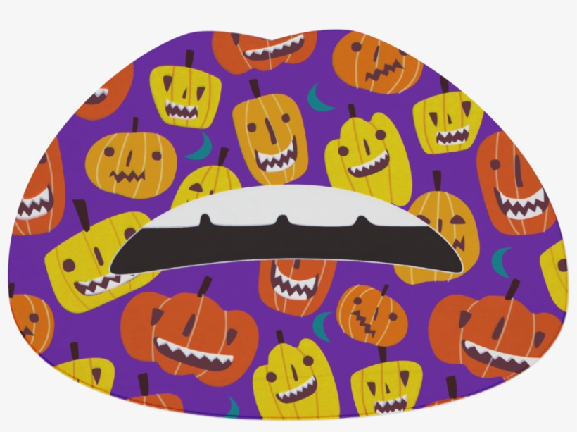 Pouty Lips Tattoo - Jack-o'-lantern, transparent png #9593997