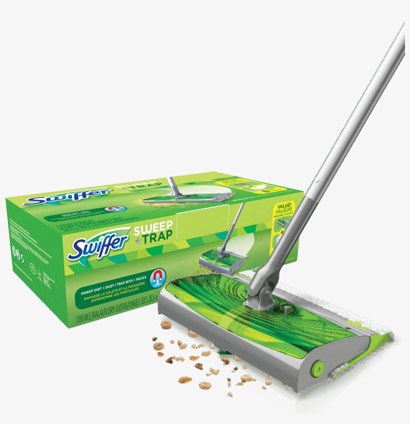 Swiffer® Sweep U0026 Trap™ Starter Kit, transparent png #9594041