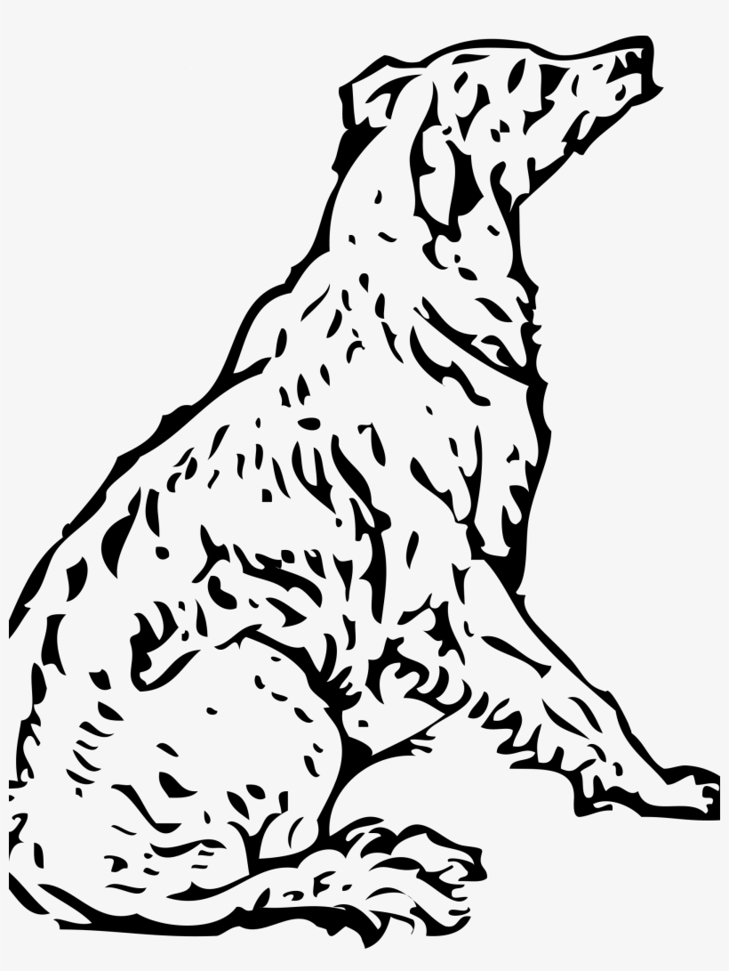 This Free Icons Png Design Of Waiting Dog Lineart, transparent png #9594436