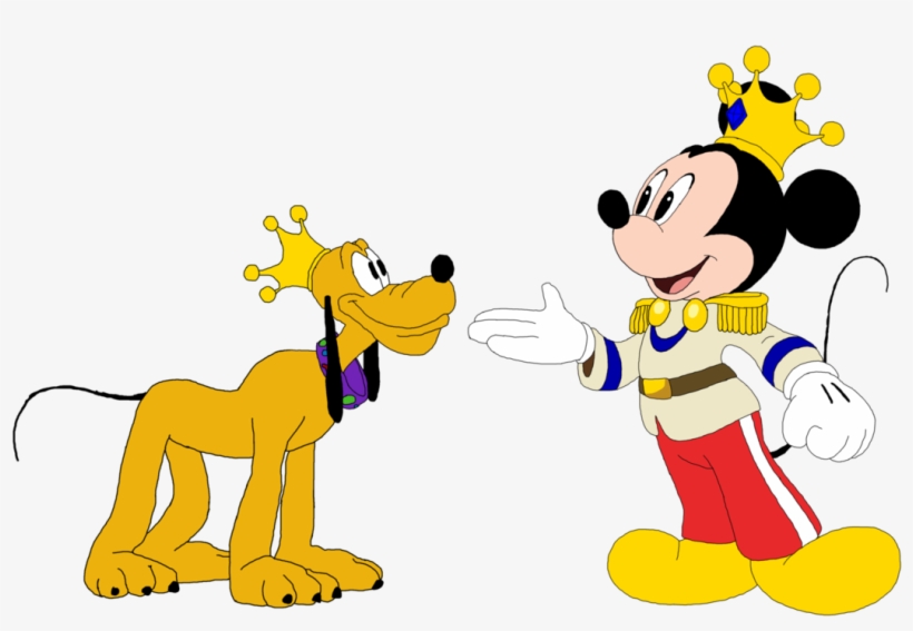 Prince Mickey And Prince Pluto - Minnie Mouse De Princesa, transparent png #9594583