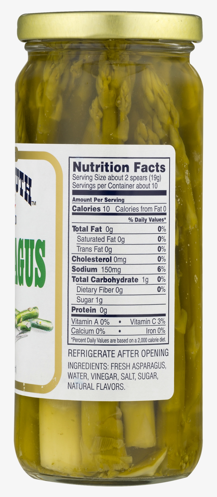 Pickled Asparagus Nutrition Facts, transparent png #9596012