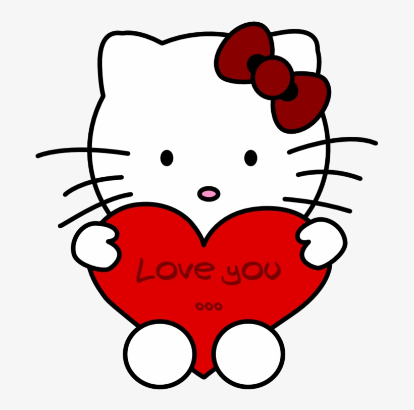 Love You Hello Kitty By Erysfoly D34x2jd - Love You Hello Kitty, transparent png #9596160