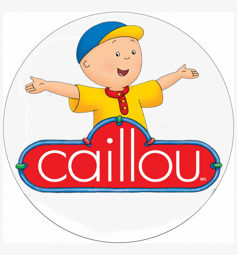 Caillou Round Pies Print Picture On A4 Fondant Paper - Caillou Anime, transparent png #9596926