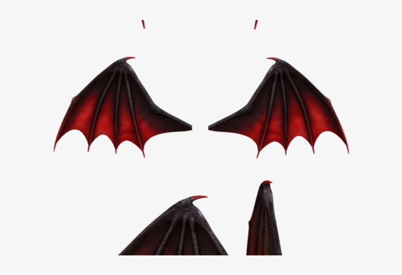 Demon Clipart Wings - Anime Demon Wings Drawing, transparent png #9597033