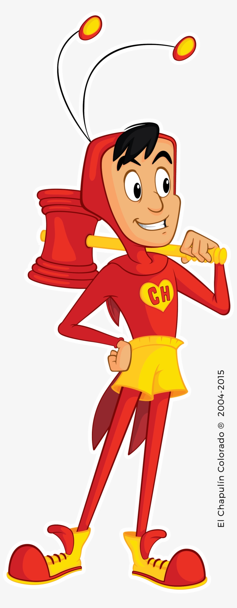 Grasshopper Clipart Red - Chapulin Colorado Animado, transparent png #9597427