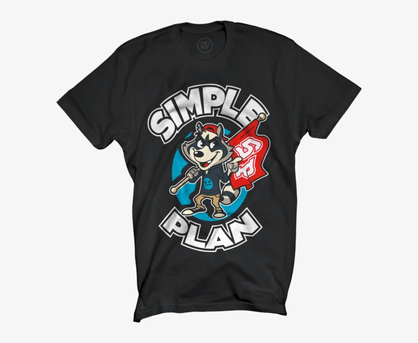 Raccoon Black T-shirt $25 - T-shirt, transparent png #9597997