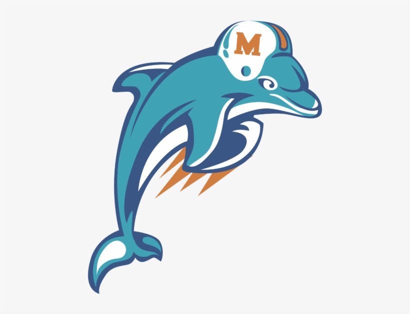 Dolphins Logo History - Miami Dolphins Logo 1997, transparent png #9598769