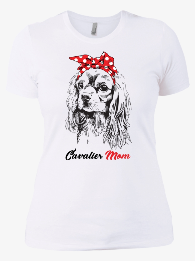 Cavalier Mom Red Bandana Shirt, Hoodie - Harley Quinn, transparent png #9599180