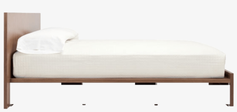 Six Powder Coated Steel Drawers With A Sleek Wooden - Bed, transparent png #9599490