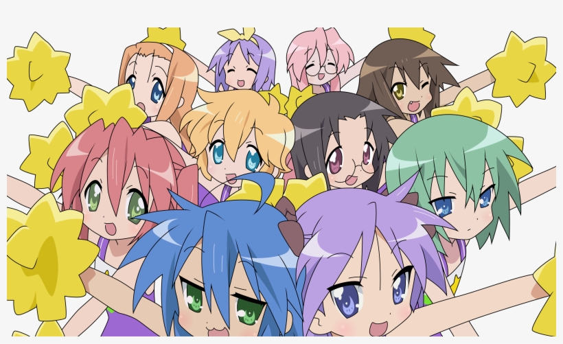 Image - Lucky Star Characters, transparent png #9599831