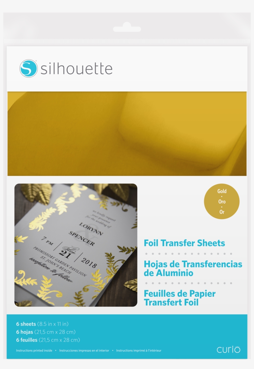 Gold Foil Transfer Sheets - Silhouette Foil Transfer Sheets, transparent png #960009