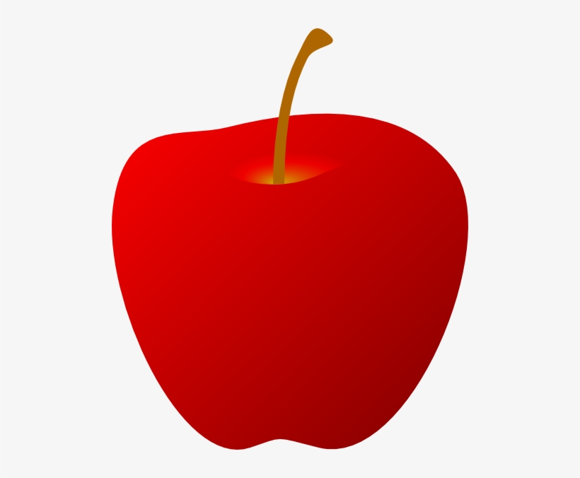 Red Without Leaf Clip Art At Clker - Manzana Png Sin Fondo, transparent png #960168