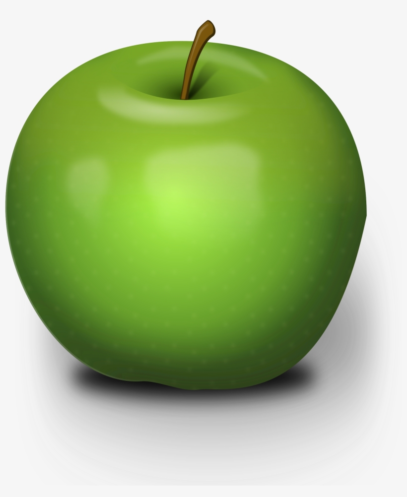 Photorealistic Green Apple Clipart - Green Apple No Background, transparent png #960341