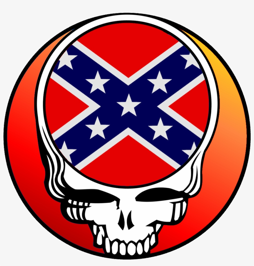 Grateful Dead Logo Dixie Skull Image - Flag Of South Usa, transparent png #960790